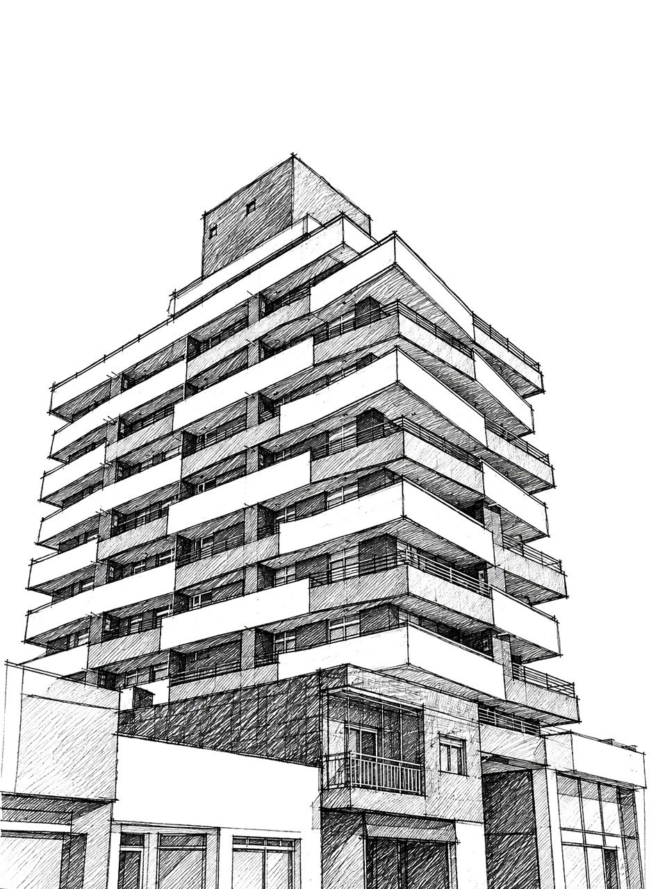 Boceto de Aires de Jardín desde la esquina