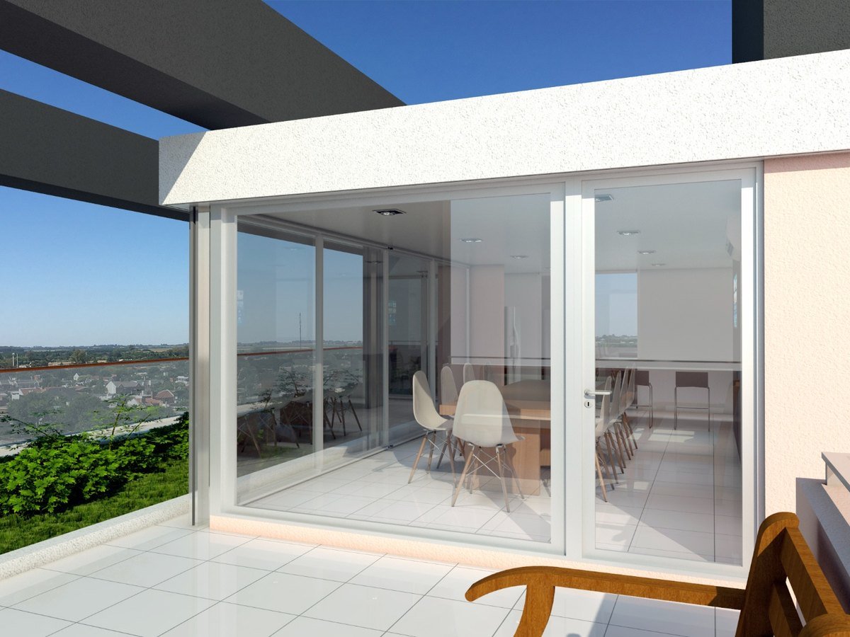 Render de la terraza de Aires de Mitre